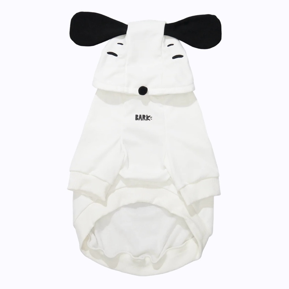 Bark Snoopy Dog Hoodie with Black Ears